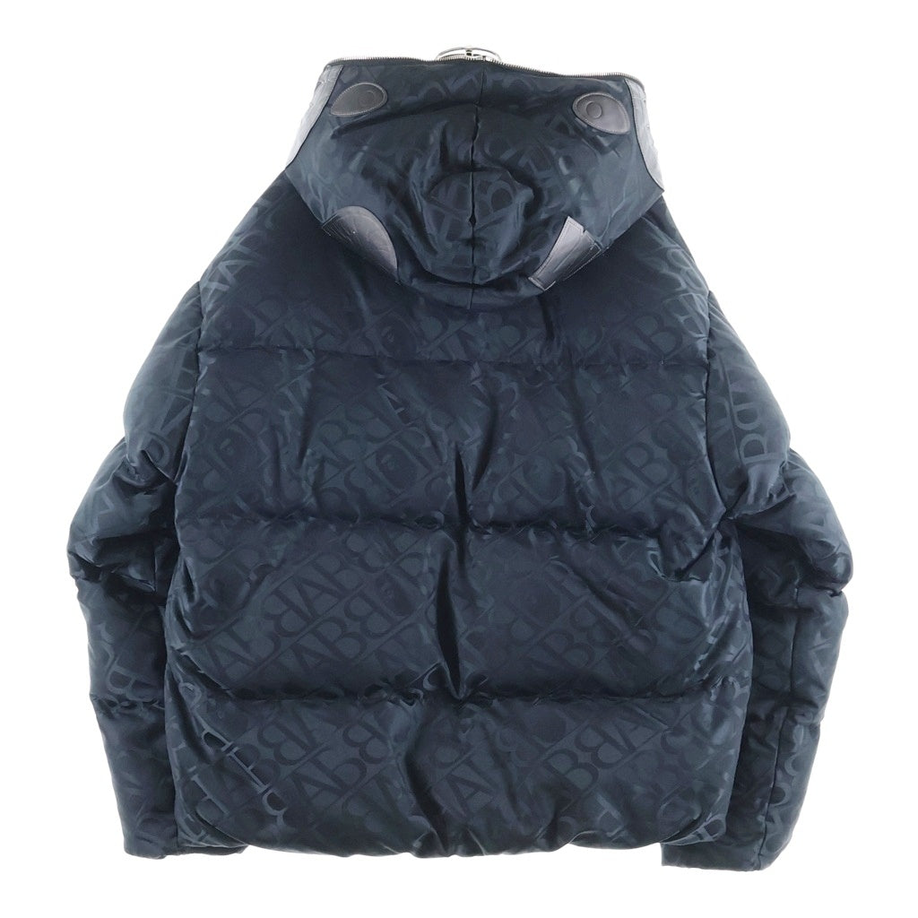 A BATHING APE(アベイシングエイプ) SPORT MONOGRAM SHARK HOODIE PUFFER DOWN JACKET モノグラム シャーク パファーダウンジャケット ブラック 001DNJ801054I