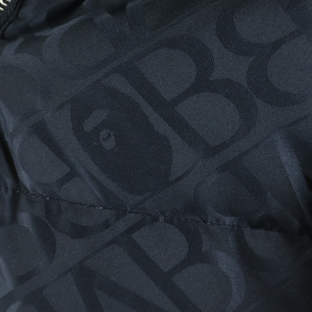 A BATHING APE(アベイシングエイプ) SPORT MONOGRAM SHARK HOODIE PUFFER DOWN JACKET モノグラム シャーク パファーダウンジャケット ブラック 001DNJ801054I