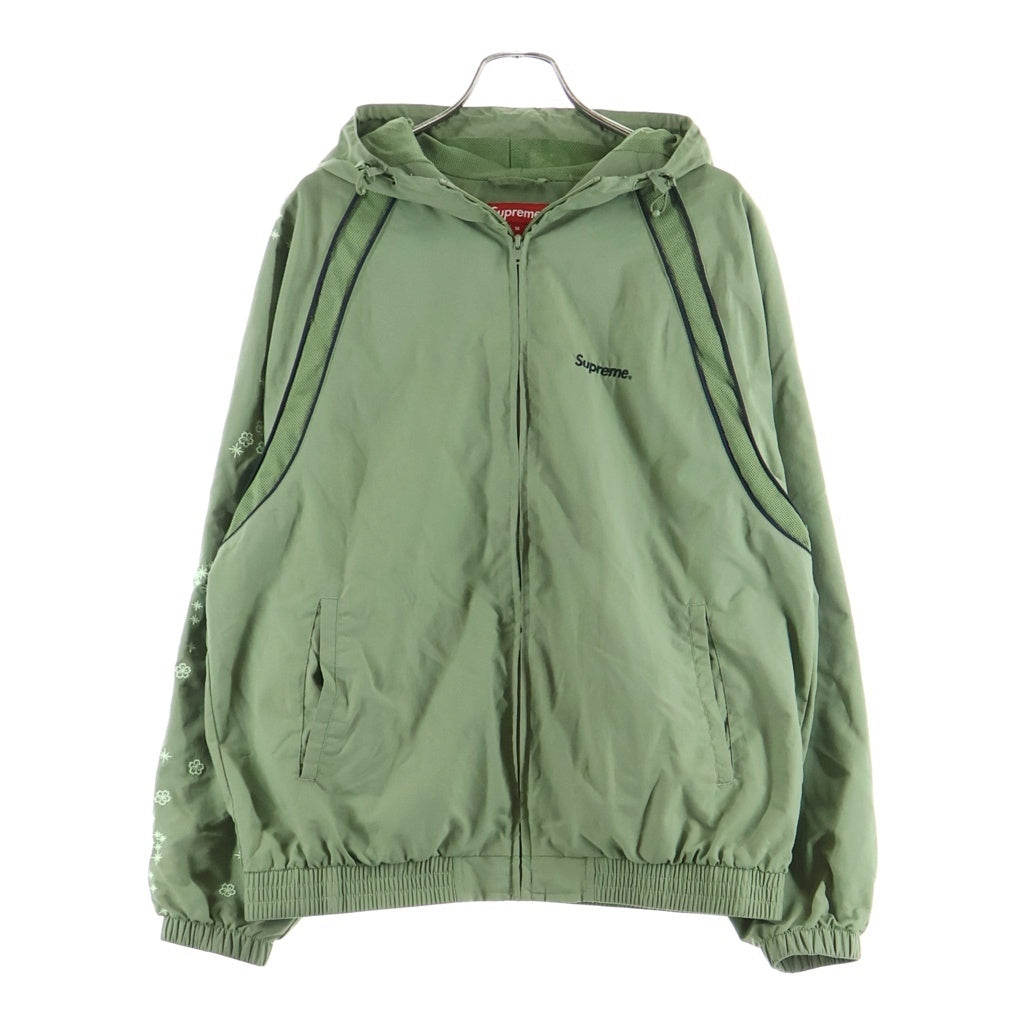 SUPREME(シュプリーム) 22SS×AOI Glow-in-the-Dark Track Jacket 葵産業 アオイ グロウ イン ザ ダーク ジップアップ トラックジャケット カーキ