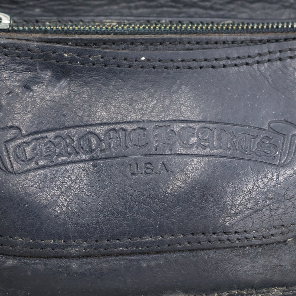 CHROME HEARTS(クロムハーツ) 1ZIP 1ジップ ケルティックボールボタン レザーウォレット 財布 ブラック