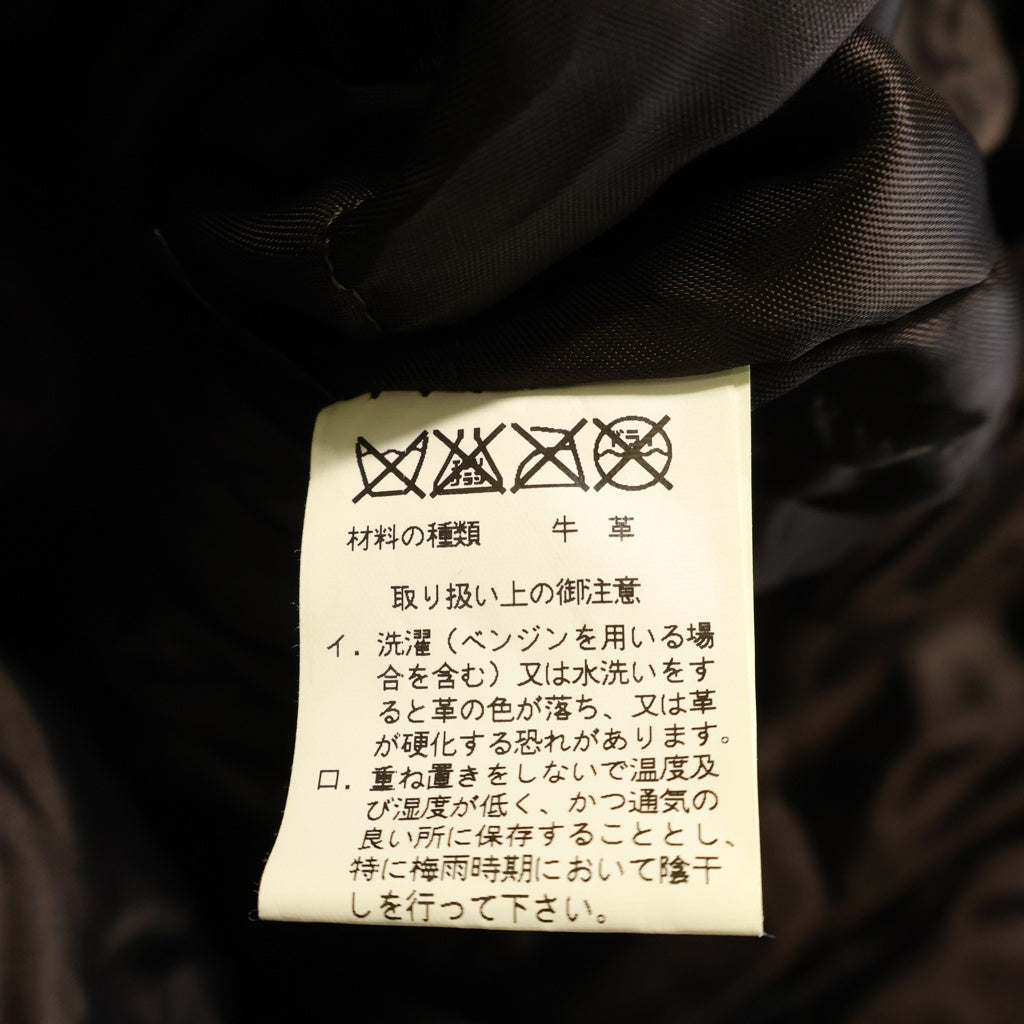 Neil Barrett(ニール バレット) マルチポケット カウレザー ジップアップ レザージャケット ブラック