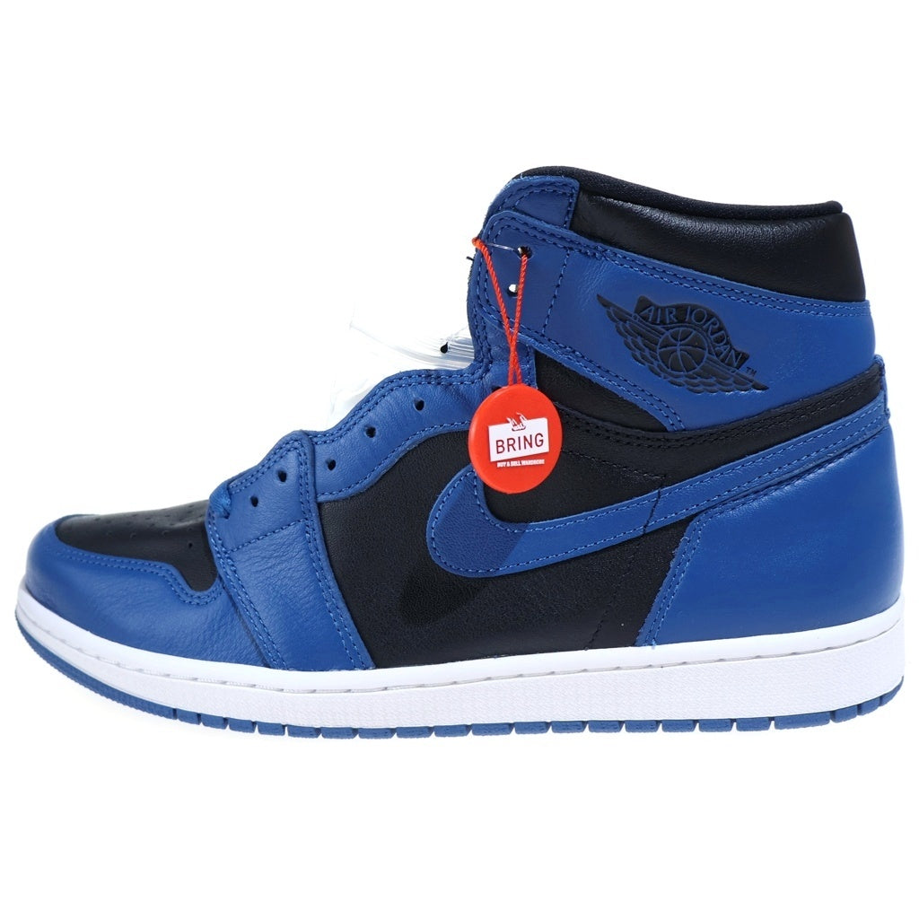 NIKE(ナイキ) AIR JORDAN 1 RETRO HIGH OG DARK MARINA BLUE エアジョーダン1 レトロ ダークマリーナブルー ハイカットスニーカーブラック/ブルー US10.5/28.5cm 555088-404