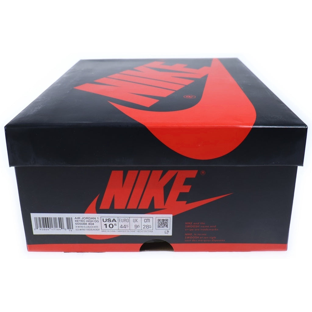 NIKE(ナイキ) AIR JORDAN 1 RETRO HIGH OG DARK MARINA BLUE エアジョーダン1 レトロ ダークマリーナブルー ハイカットスニーカーブラック/ブルー US10.5/28.5cm 555088-404