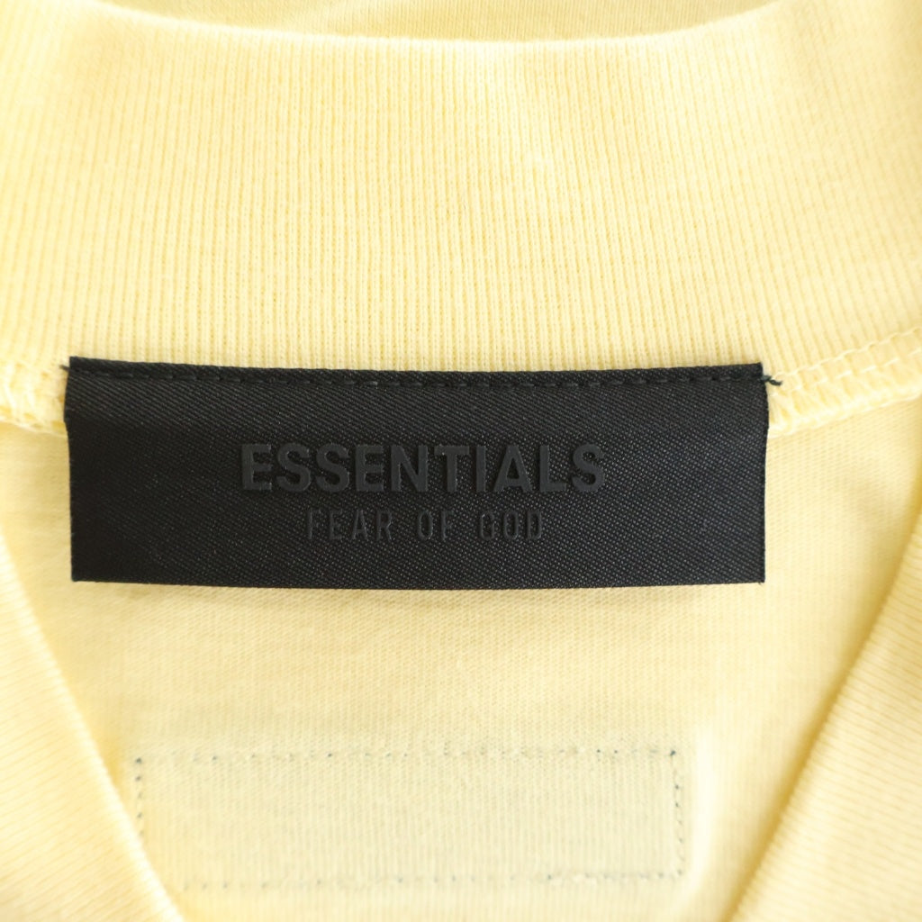 FEAR OF GOD ESSENTIALS(フィアオブゴッド エッセンシャルズ) Vネック バックロゴ 半袖Tシャツ カットソー イエロー