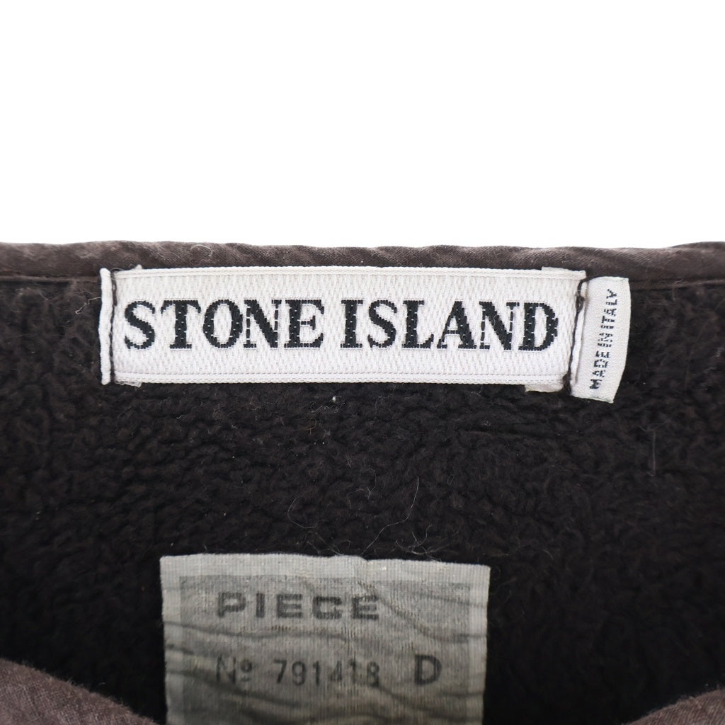 STONE ISLAND(ストーンアイランド) 99AW SPORTSWEAR COMPANY S.P.A社製 Logo Sweatshirts ロゴワッペン スウェットトレーナー カーキ 31156754