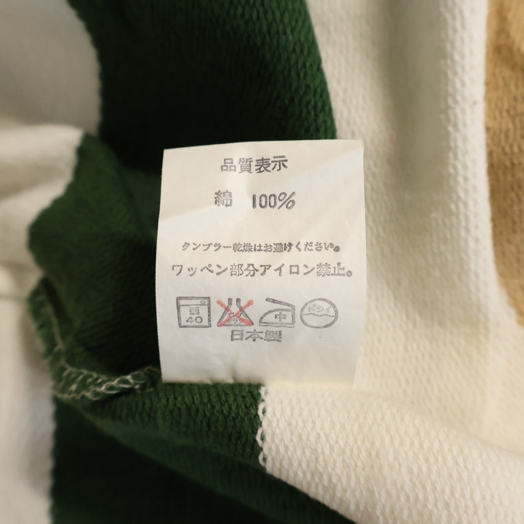 A BATHING APE(アベイシングエイプ) 90s 初期 クルーネック ボーダー 長袖Tシャツ カットソー マルチカラー