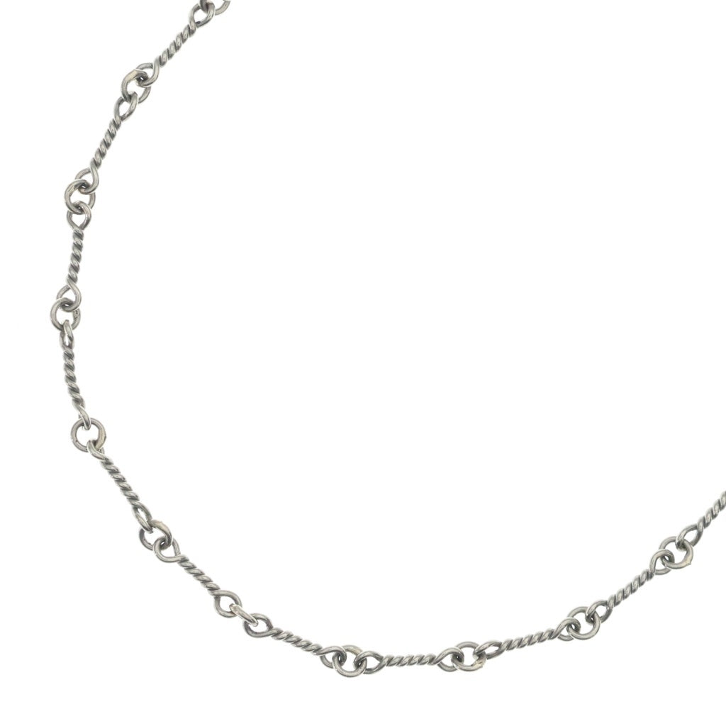 CHROME HEARTS(クロムハーツ) 18KWG NECKCHAIN T20 ツイストチェーンネックレス 20inch ホワイトゴールド BCA003