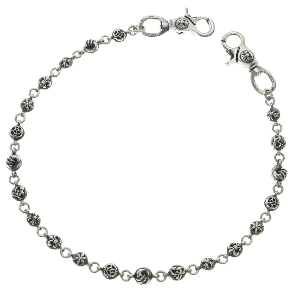 CHROME HEARTS(クロムハーツ) NO2 MULTIBALL LONG-T 2クリップロング#2 マルチボール ウォレットチェーン シルバー