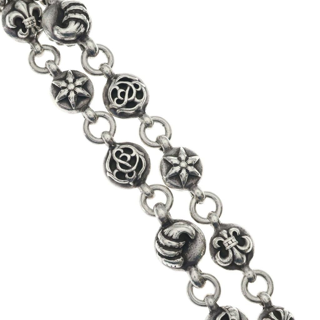 CHROME HEARTS(クロムハーツ) NO2 MULTIBALL LONG-T 2クリップロング#2 マルチボール ウォレットチェーン シルバー