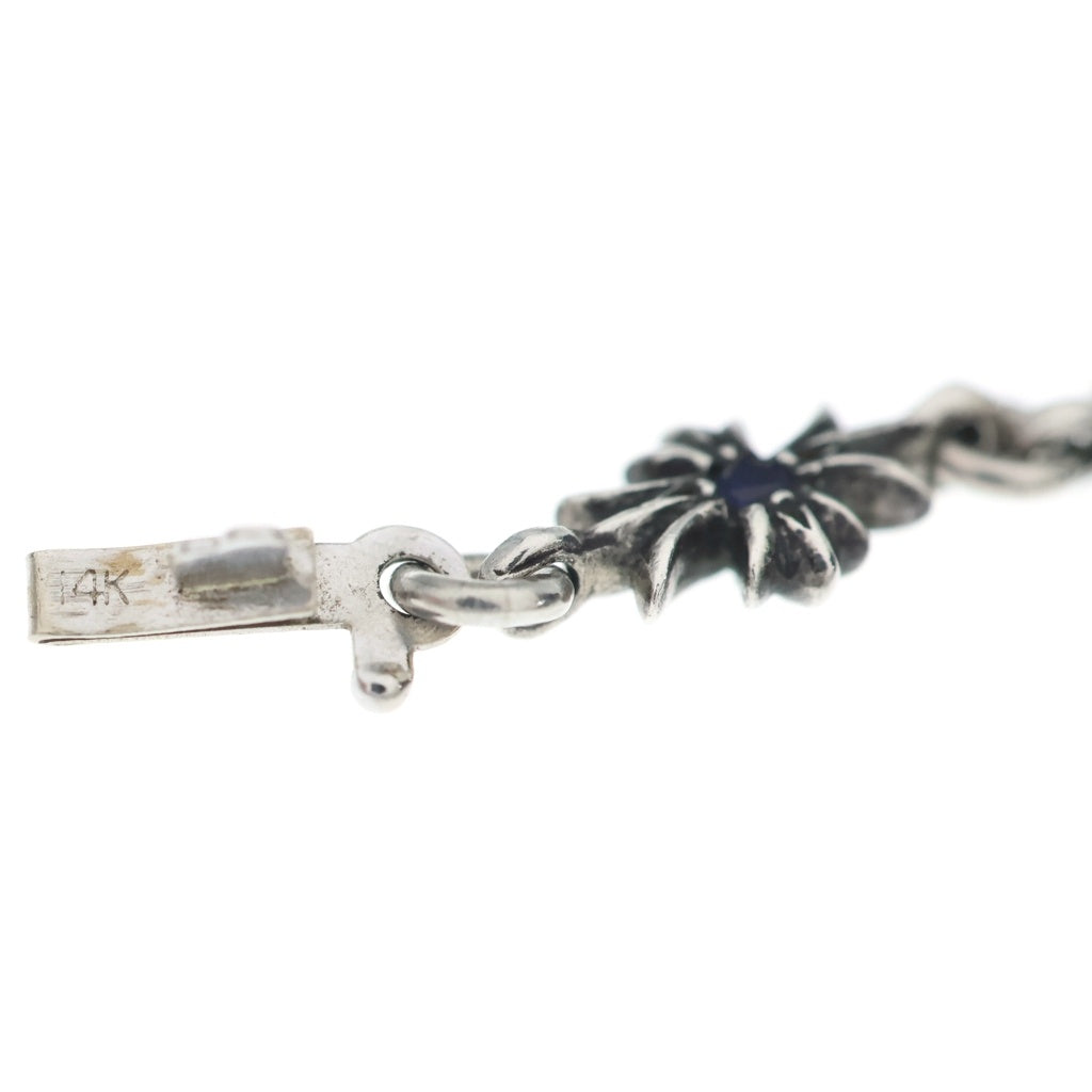 CHROME HEARTS(クロムハーツ) TNY CH PLS P/SAP/タイニー E CHプラス PAVEブルーサファイア シルバー/ブルー