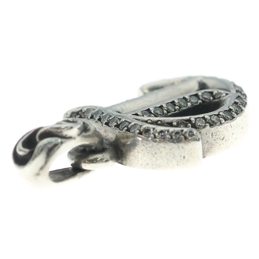 CHROME HEARTS(クロムハーツ) P/D STACK ALPHABET PVE D アルファベットスタックチャーム Tイニシャル シルバーネックレストップ