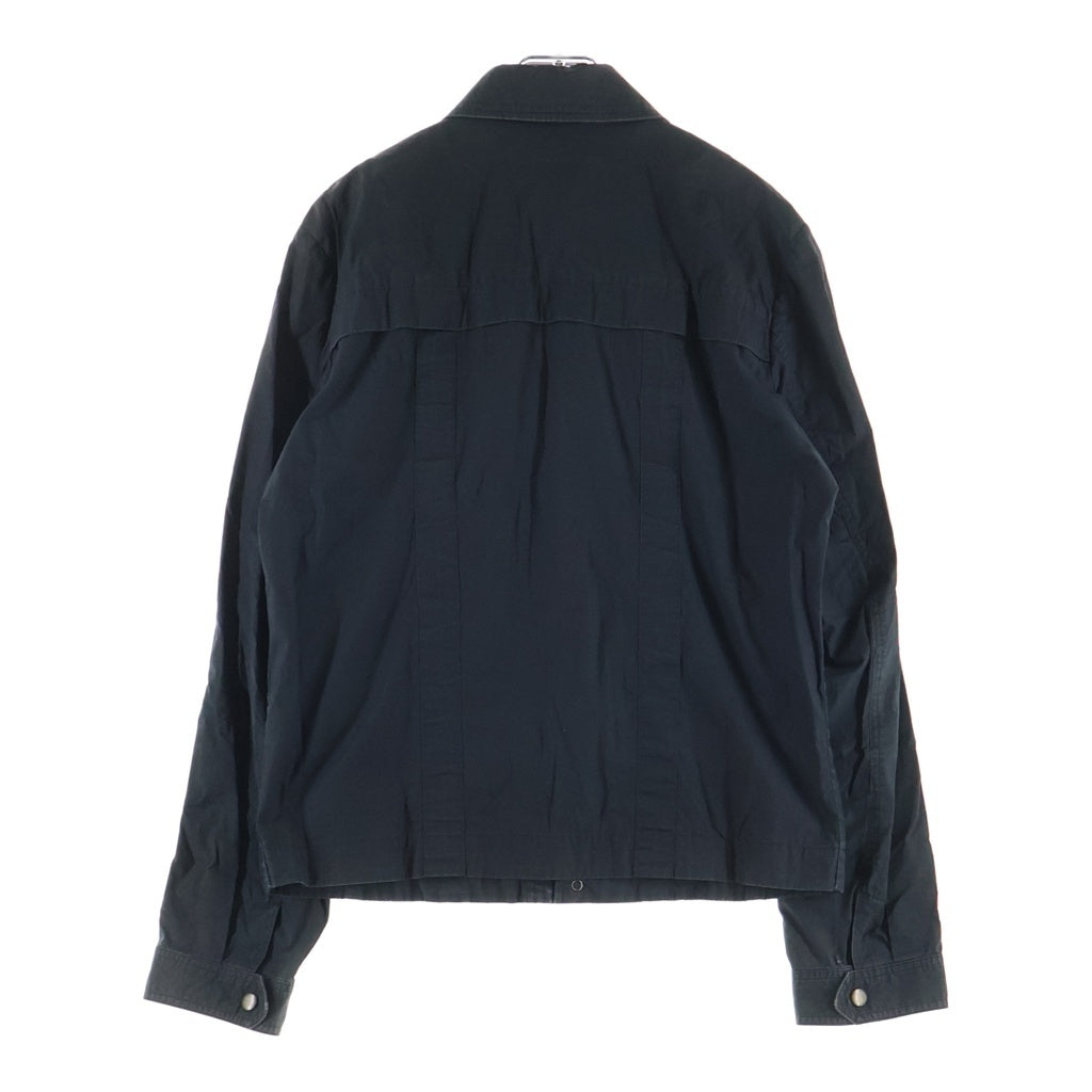 DRIES VAN NOTEN(ドリスヴァンノッテン) 90s ライカ期 コットン ジップアップシャツジャケット ブラック 3152-1504