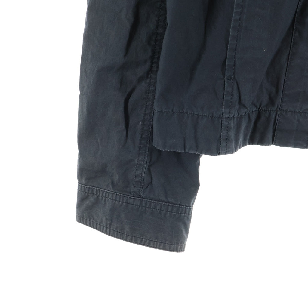 DRIES VAN NOTEN(ドリスヴァンノッテン) 90s ライカ期 コットン ジップアップシャツジャケット ブラック 3152-1504
