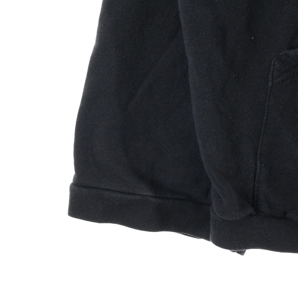 RAF SIMONS(ラフシモンズ) 03SS ARCHIVE NEW KIDS INC アーカイブ フロントカットデザイン ノージップフーディー パーカー ブラック