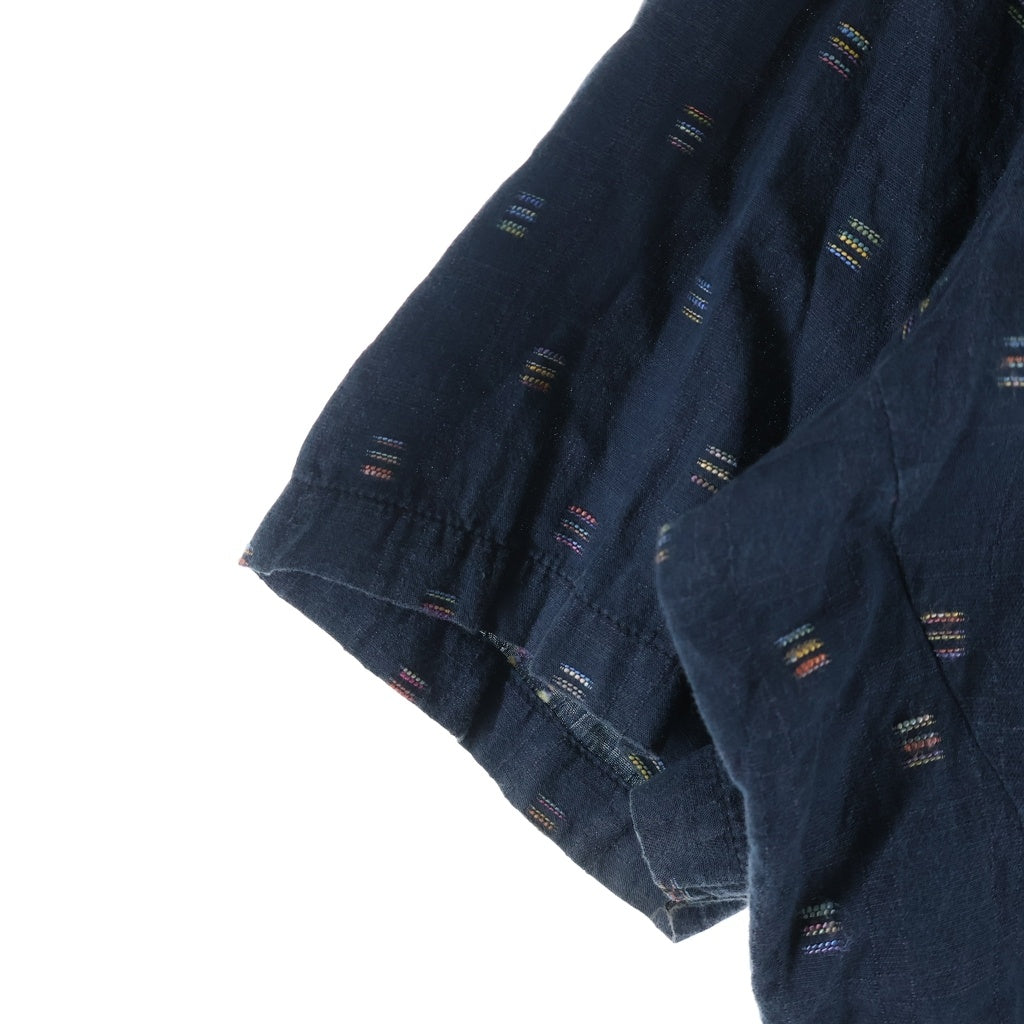 RAF SIMONS(ラフシモンズ) 00SS SUMMA CUM LAUDE期 ダッシュスクラッチ柄 半袖シャツ ネイビー