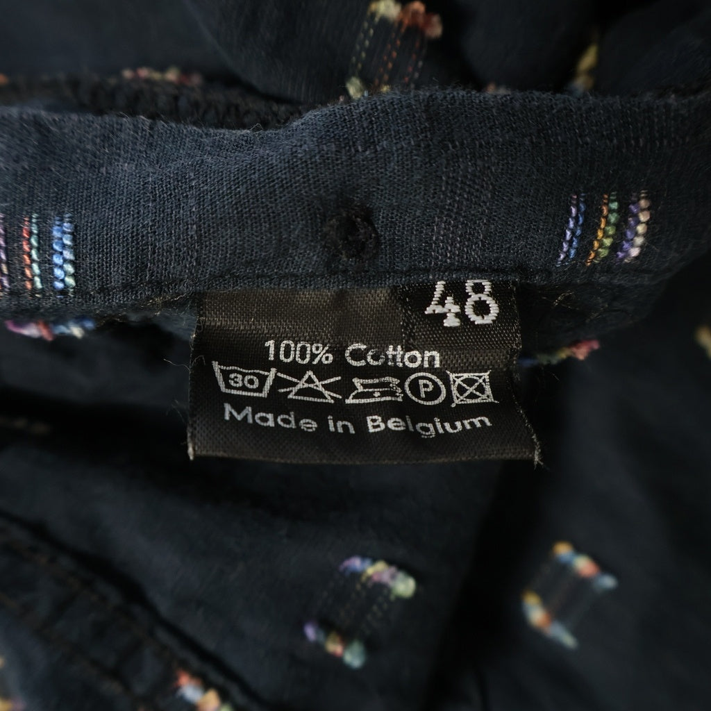 RAF SIMONS(ラフシモンズ) 00SS SUMMA CUM LAUDE期 ダッシュスクラッチ柄 半袖シャツ ネイビー