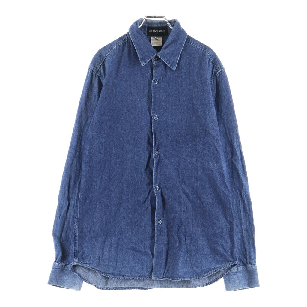 ANN DEMEULEMEESTER(アンドゥムルメステール) ARCHIVE DENIM SHIRT アーカイブ デニム長袖シャツ インディゴ