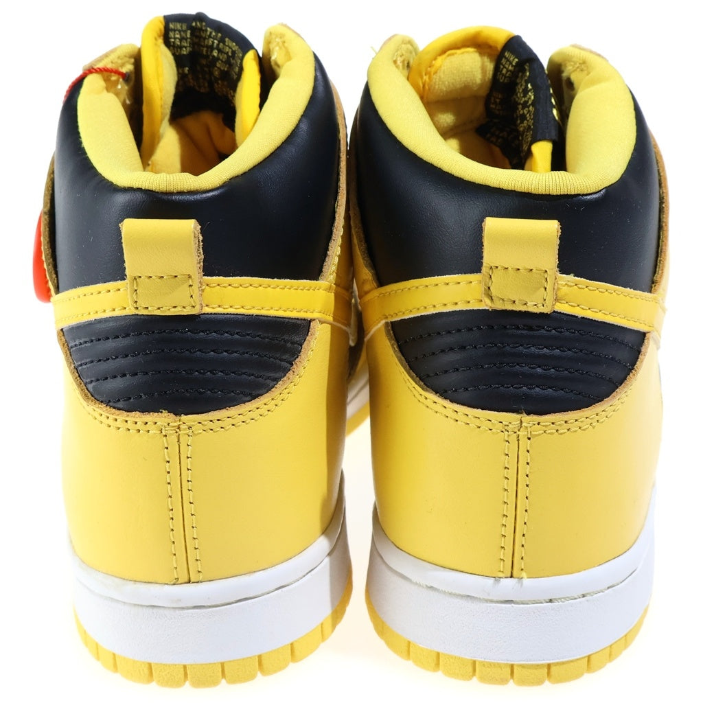 NIKE(ナイキ) 【1999年製】DUNK HIGH IOWA ダンクハイ LE アイオワ 復刻 ハイカットスニーカー ブラック/イエロー US8/26cm 630335 071 00