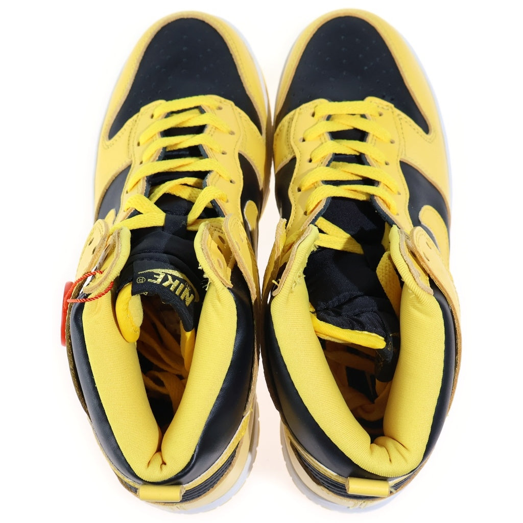 NIKE(ナイキ) 【1999年製】DUNK HIGH IOWA ダンクハイ LE アイオワ 復刻 ハイカットスニーカー ブラック/イエロー US8/26cm 630335 071 00
