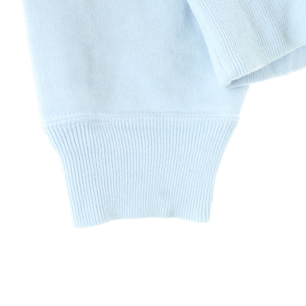 SAINT MICHAEL(セントマイケル) 25SS HOODIE RIBON SAINT 胸ロゴ スウェット プルオーバーパーカー ブルー SM-HR8-0000-048