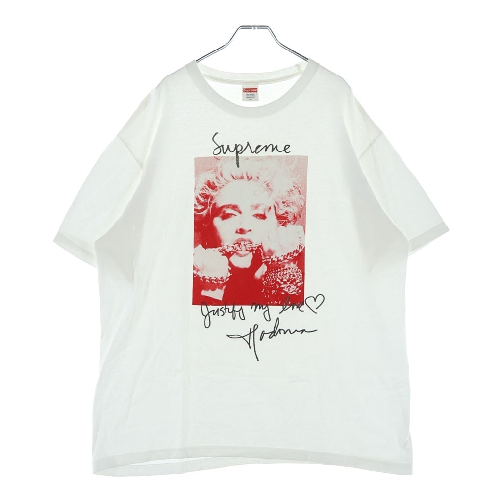 SUPREME(シュプリーム) 18AW Madonna Tee マドンナ プリント クルーネックTシャツ 半袖 カットソー ホワイト
