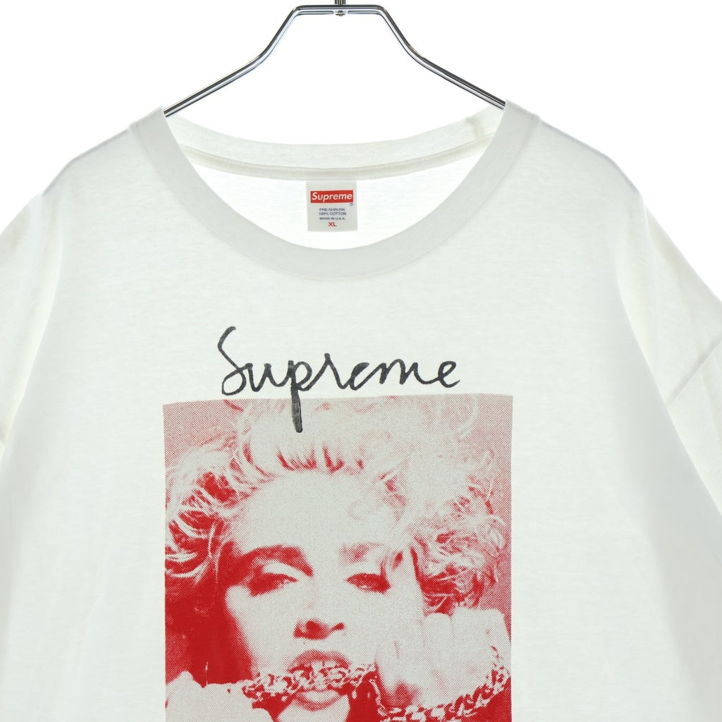 SUPREME(シュプリーム) 18AW Madonna Tee マドンナ プリント クルーネックTシャツ 半袖 カットソー ホワイト