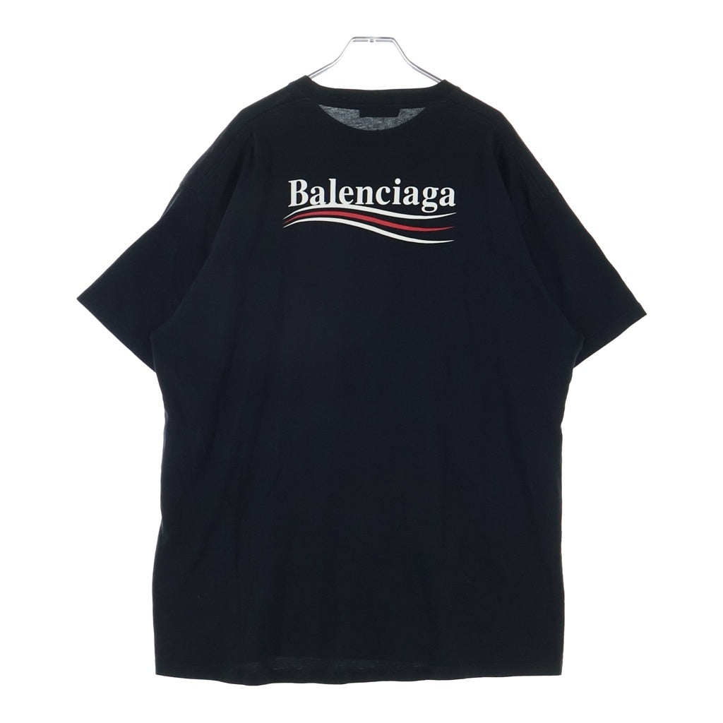 BALENCIAGA(バレンシアガ) 17AW Campain Logo Tee キャンペーンロゴ 半袖Tシャツ カットソー ブラック 508203 TAV44