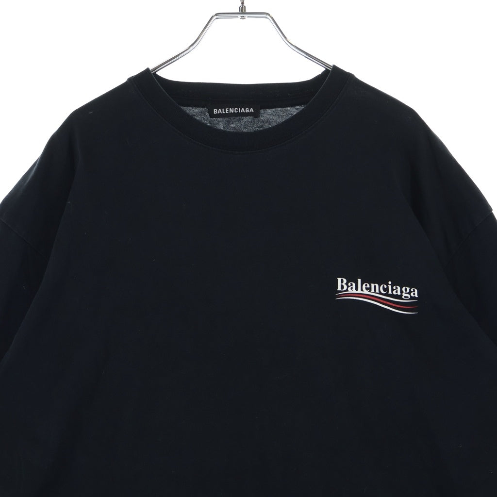 BALENCIAGA(バレンシアガ) 17AW Campain Logo Tee キャンペーンロゴ 半袖Tシャツ カットソー ブラック 508203 TAV44
