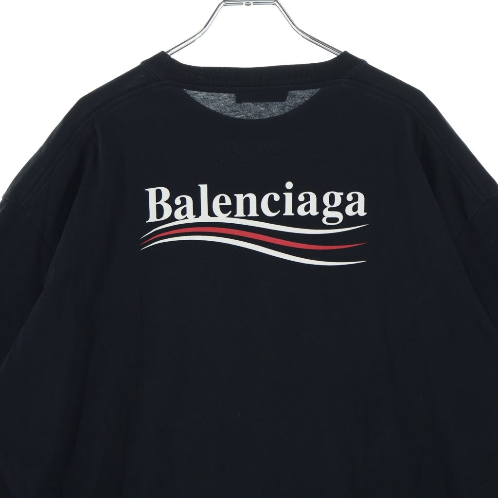 BALENCIAGA(バレンシアガ) 17AW Campain Logo Tee キャンペーンロゴ 半袖Tシャツ カットソー ブラック 508203 TAV44