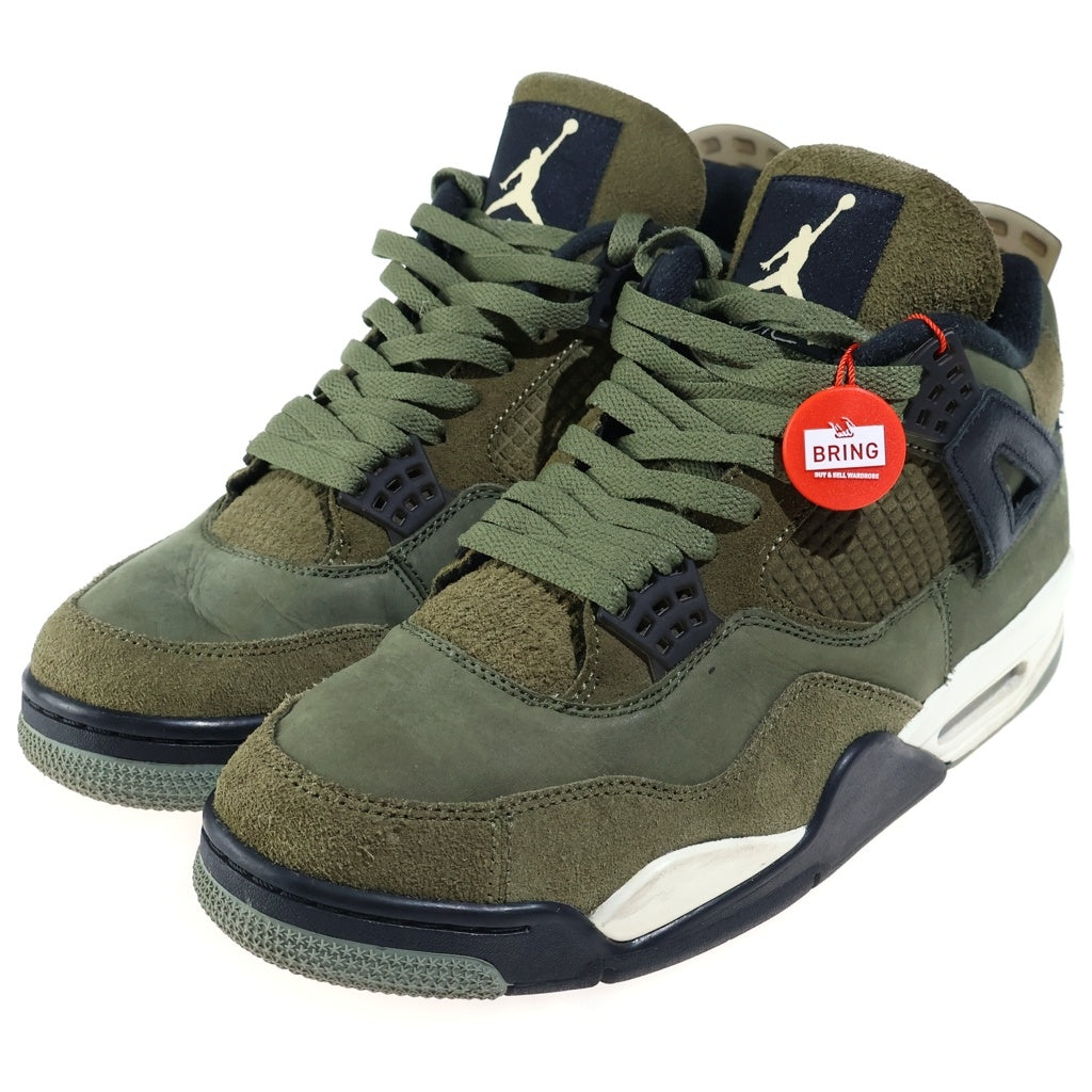 NIKE(ナイキ) AIR JORDAN4 RETRO SE CRAFT OLIVE エアジョーダン4 クラフトオリーブ ハイカットスニーカー カーキ US10/28.0cm FB9927-200