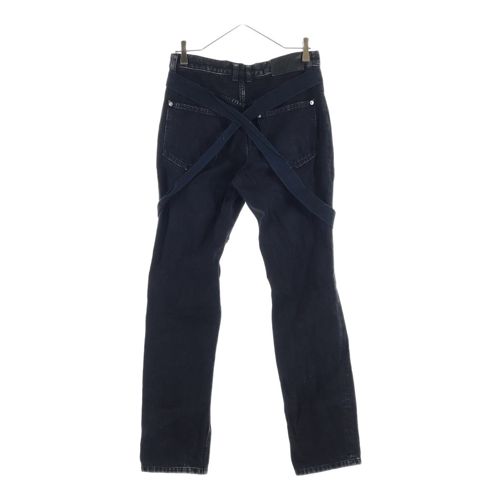 JOHN LAWRENCE SULLIVAN(ジョンローレンスサリバン) STRAP DENIM PANTS ストラップ デニムパンツ ブラック 2B013-0321-28