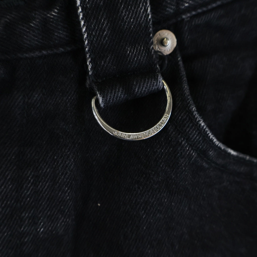 JOHN LAWRENCE SULLIVAN(ジョンローレンスサリバン) STRAP DENIM PANTS ストラップ デニムパンツ ブラック 2B013-0321-28