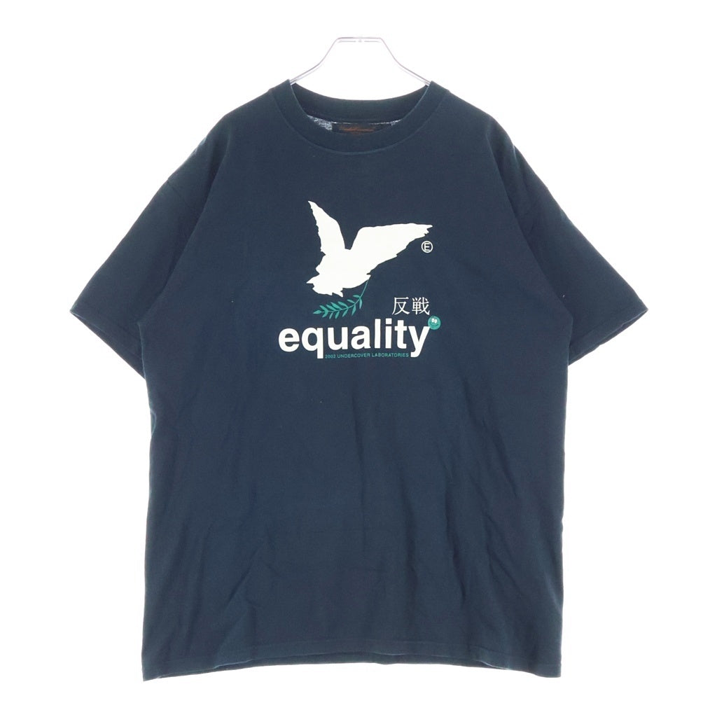 UNDERCOVERISM(アンダーカバイズム) 02SAW SCAB期 反戦 equality 半袖Tシャツ カットソー ブラック