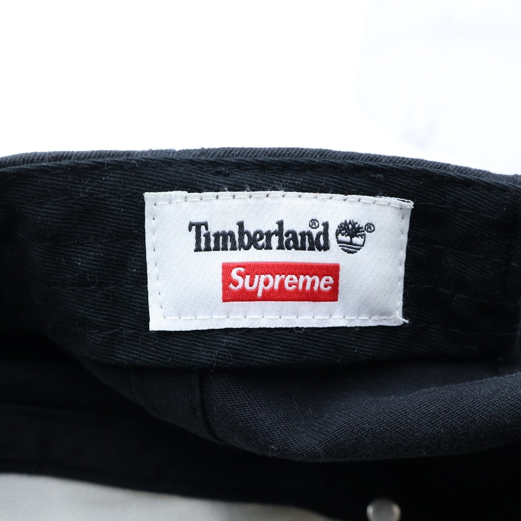 SUPREME(シュプリーム) 21AW×Timberland 6-Panel Cap 6パネル キャップ ブラック