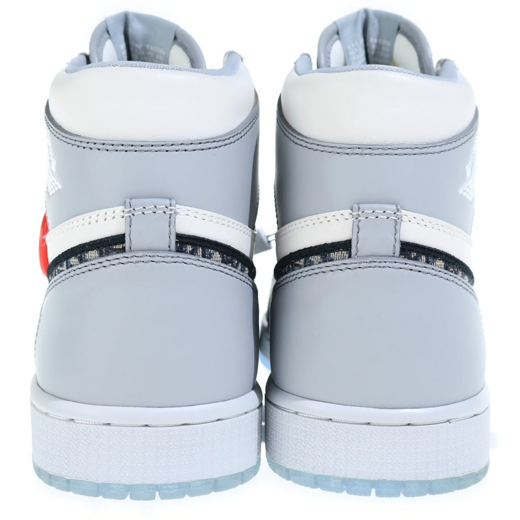 NIKE(ナイキ) DIOR AIR JORDAN 1 HIGH OG ディオール エアジョーダン1 ハイカットスニーカー ホワイト/グレー US8.5/26.5cm CN8607-002