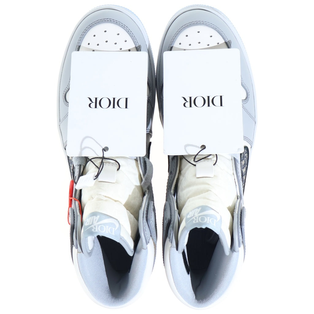 NIKE(ナイキ) DIOR AIR JORDAN 1 HIGH OG ディオール エアジョーダン1 ハイカットスニーカー ホワイト/グレー US8.5/26.5cm CN8607-002