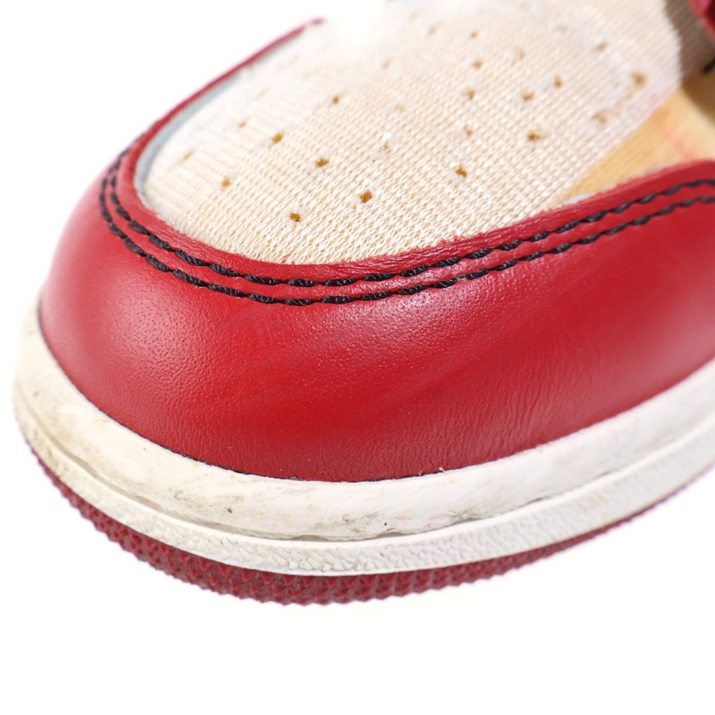 NIKE(ナイキ) ×OFF-WHITE THE 10 AIR JORDAN 1 CHICAGO オフホワイト ザテン エアジョーダン シカゴ ハイカットスニーカー レッド/ホワイト US9.5/27.5cm AA3834-101