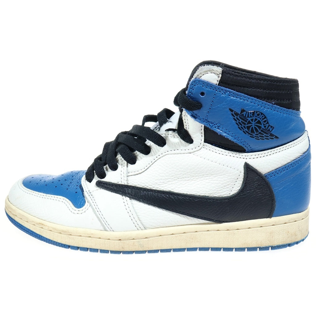 NIKE(ナイキ) ×TRAVIS SCOTT ×FRAGMENT DESIGN AIR JORDAN1 RETRO HIGH OG SP エアジョーダン1 ハイカットスニーカー US7.5/25.5cm DH3227-105