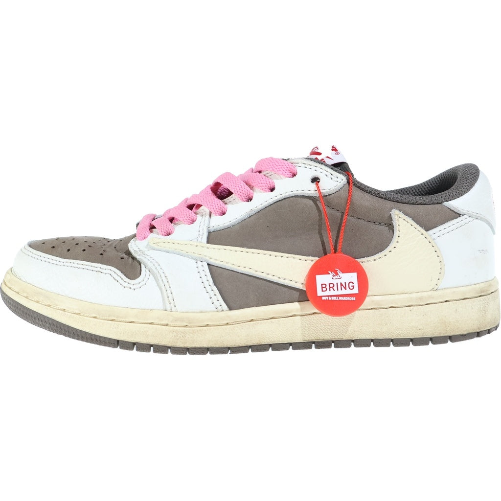 NIKE(ナイキ) ×TRAVIS SCOTT AIR JORDAN1 LOW OG SP トラヴィススコット エアジョーダン1 リバースモカ ローカットスニーカー ブラウン/ホワイト US7/25.0cm DM7866-162