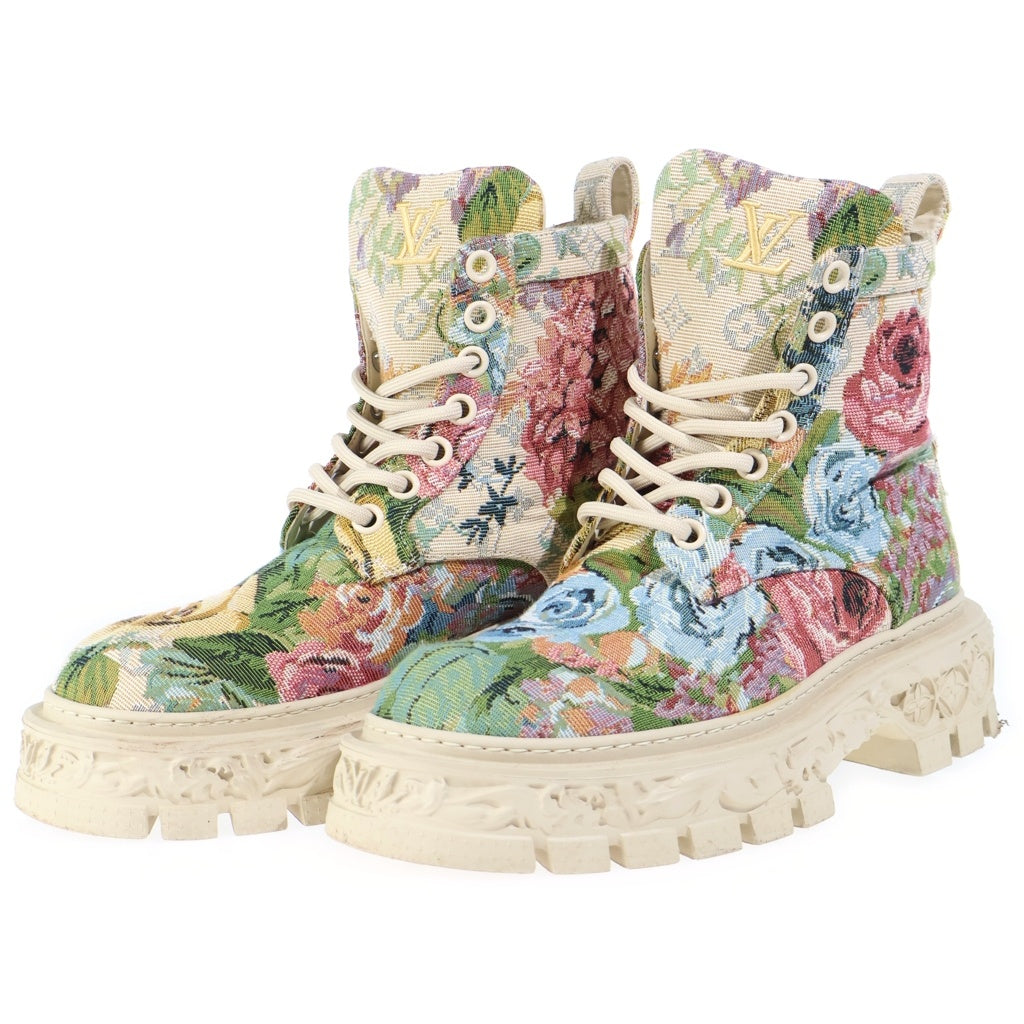 LOUIS VUITTON(ルイヴィトン) Baroque Ranger Boot LV バロック・ライン レンジャー ブーツ ハイカットブーツ マルチカラー 1AAHBN