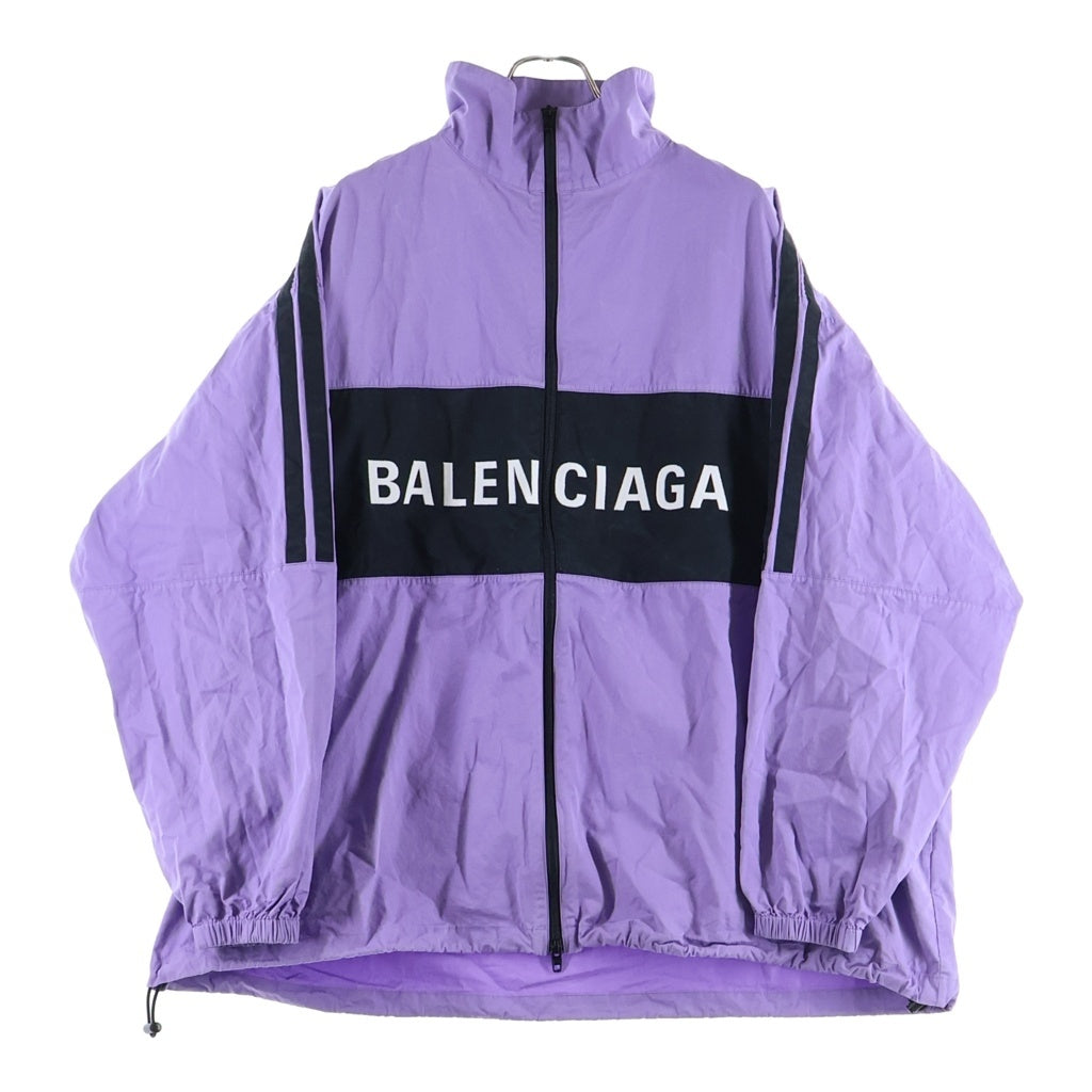 BALENCIAGA(バレンシアガ) フロントロゴ ジップアップ ジャケット パープル 571248 TYB18