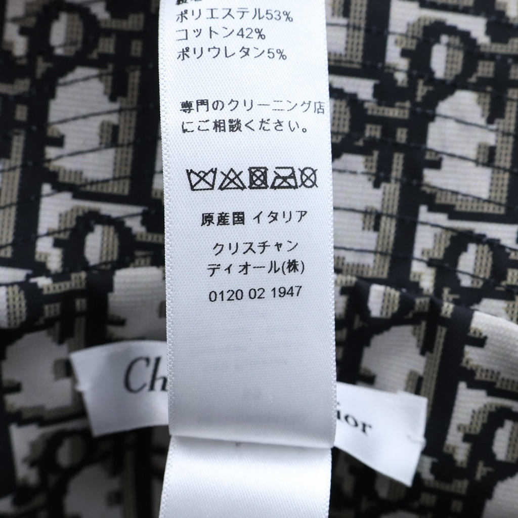 Christian Dior(クリスチャンディオール) オブリーク柄 バケットハット 帽子 ネイビー/グレー 95TDD923A130