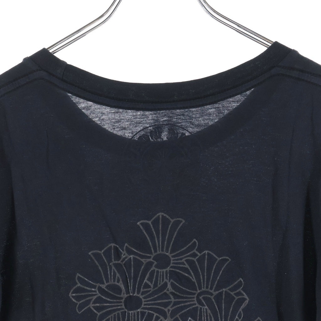 CHROME HEARTS(クロムハーツ) ヴァインダガー セメタリークロス CHロゴプリント 半袖Tシャツ カットソー ブラック レディース