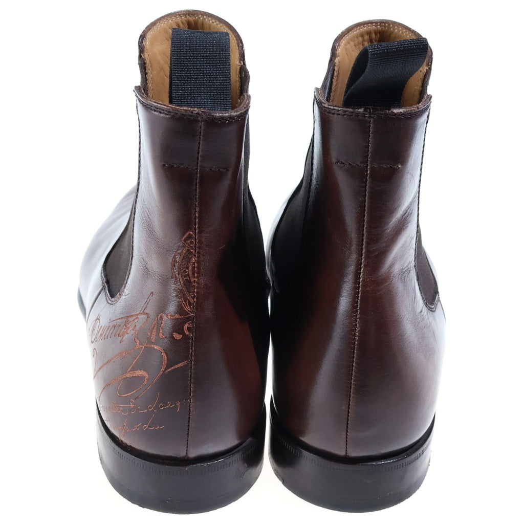 Berluti(ベルルッティ) GALET ガレ カーシブ ヴェネチア カーフレザー チェルシーブーツ ブラウン