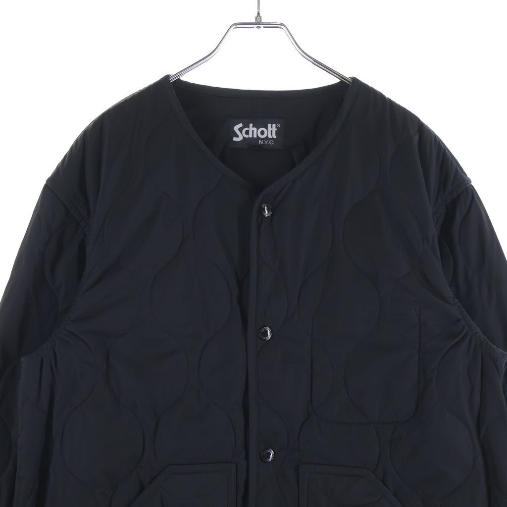 SCHOTT(ショット) Quilted Jacket キルティングジャケット ブラック 3192067
