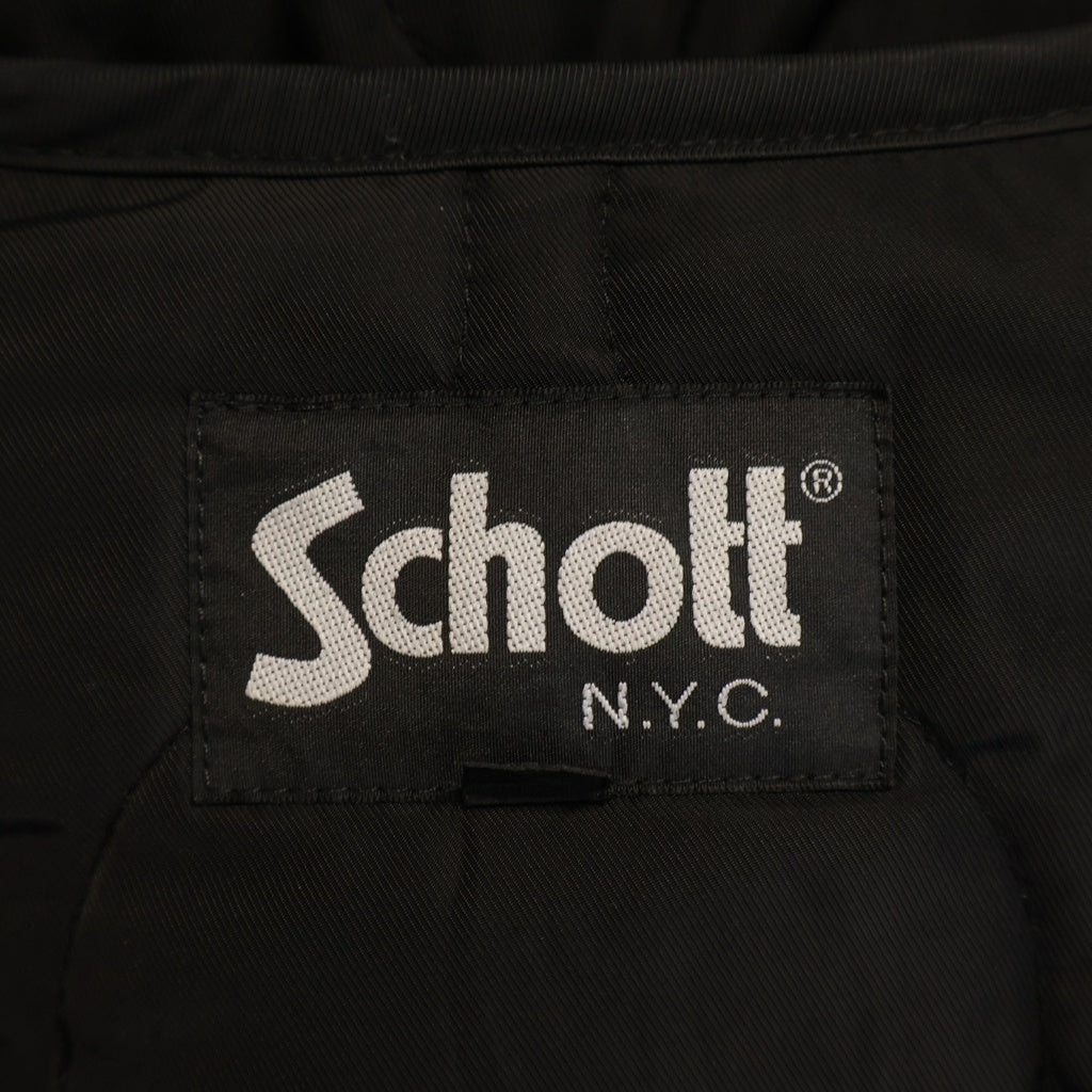 SCHOTT(ショット) Quilted Jacket キルティングジャケット ブラック 3192067