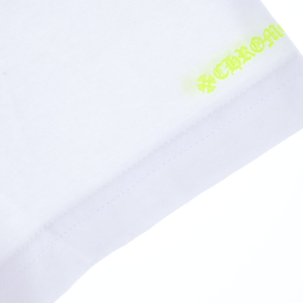 CHROME HEARTS(クロムハーツ) HORSESHOE S/S TEE WHITE/NEON YELLOW ホースシュー ショートスリーブ Tシャツ ホワイト/イエロー
