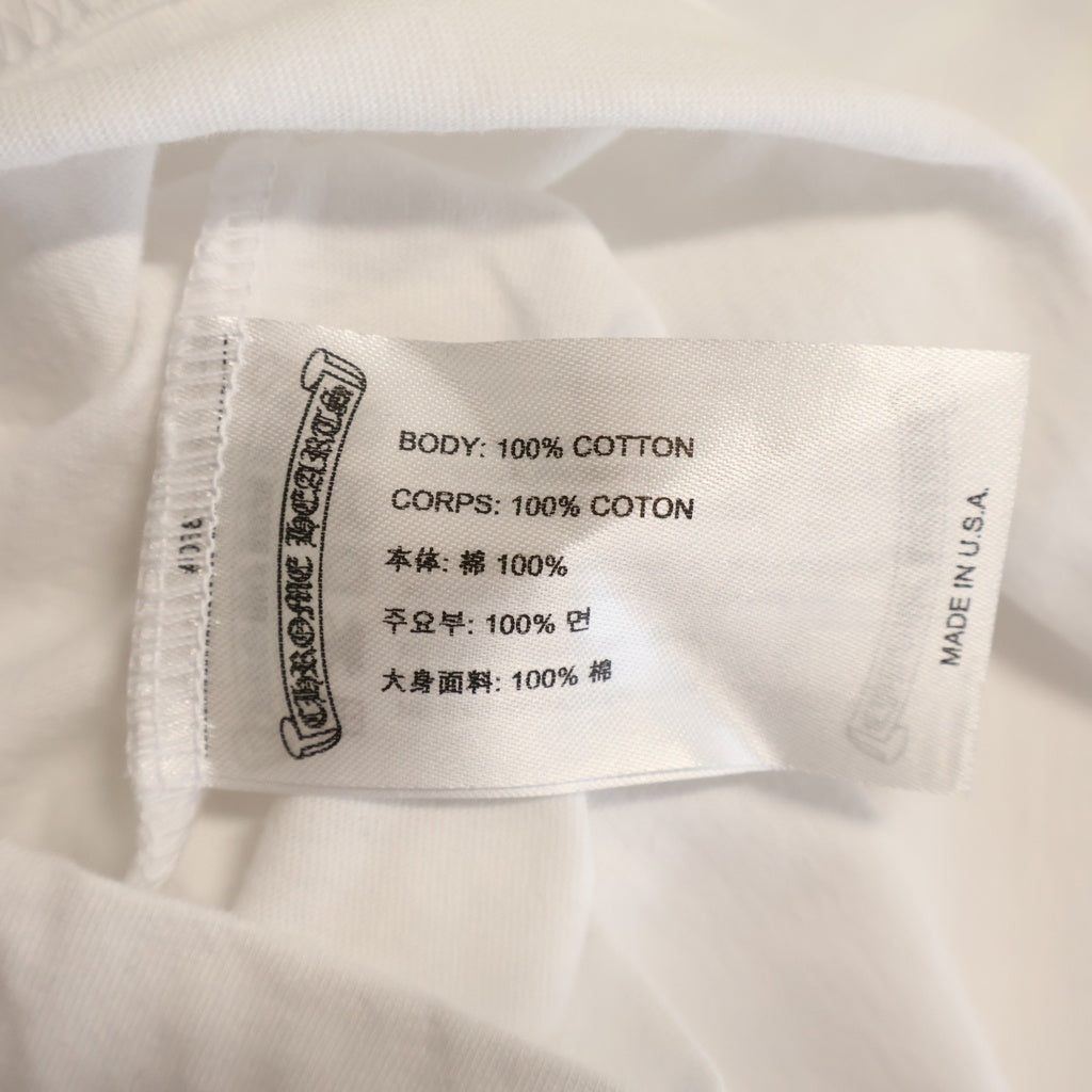 CHROME HEARTS(クロムハーツ) HORSESHOE S/S TEE WHITE/NEON YELLOW ホースシュー ショートスリーブ Tシャツ ホワイト/イエロー