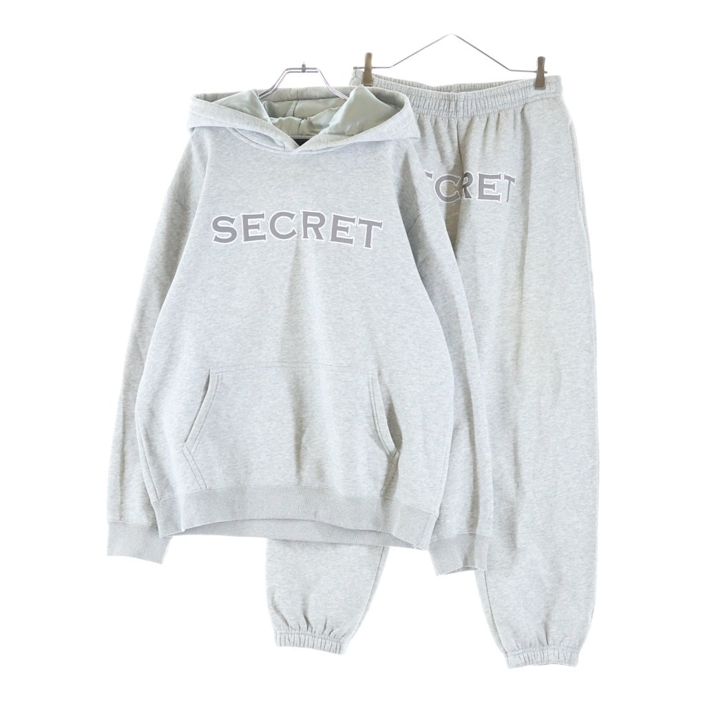 NO BRAND(ノーブランド) SECRET シークレット TRACKSUIT プルオーバーパーカー スウェットパンツ セットアップ グレー