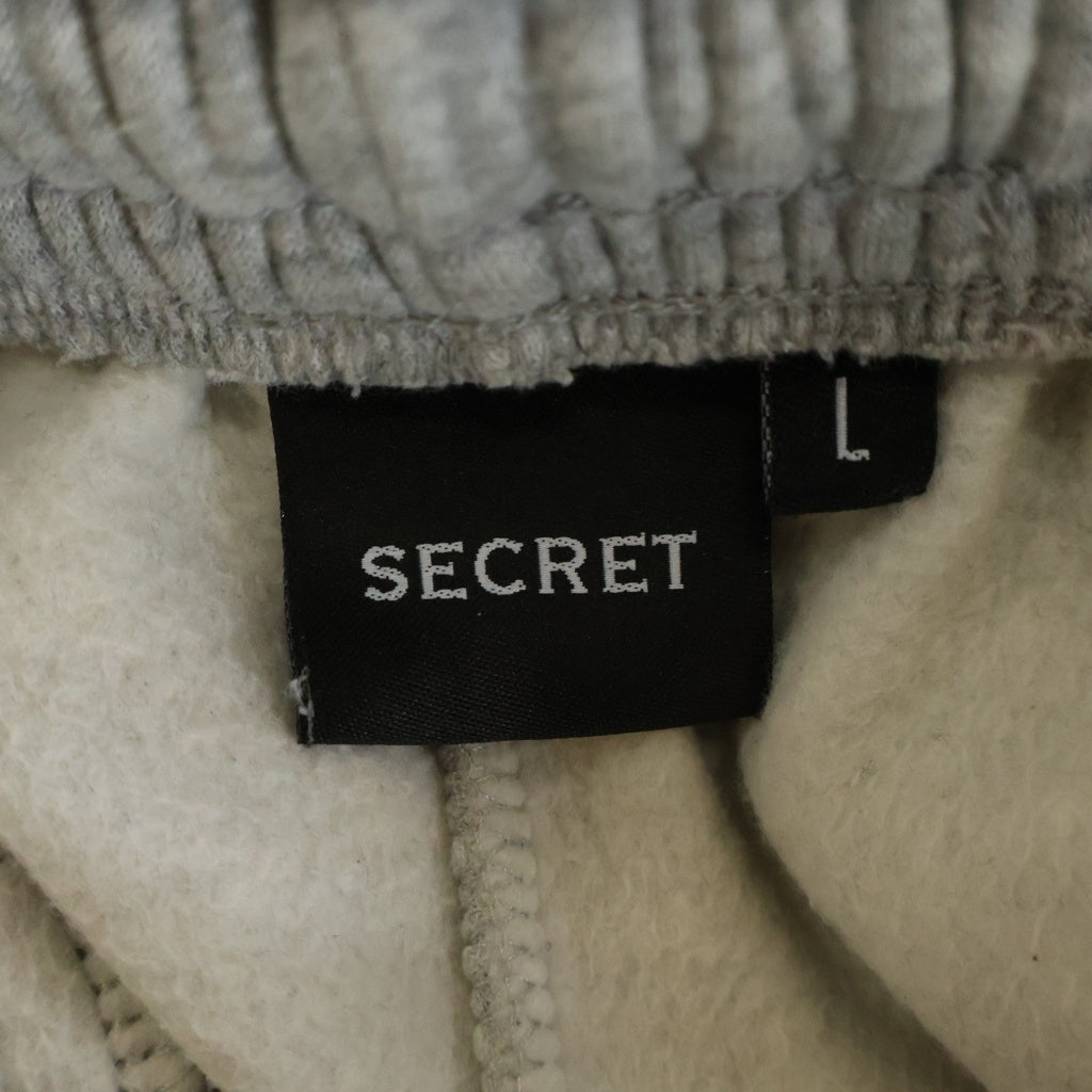 NO BRAND(ノーブランド) SECRET シークレット TRACKSUIT プルオーバーパーカー スウェットパンツ セットアップ グレー